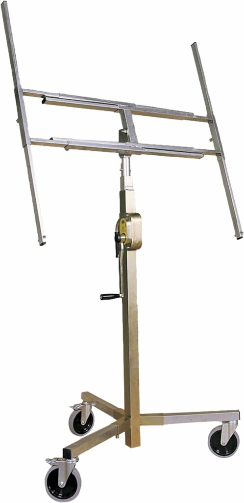 Sollevatore A Pedale Per Porte – Portata 100 Kg, Altezza Regolabile 6-60 Mm, Rotazione 360°, In Acciaio Al Carbonio
